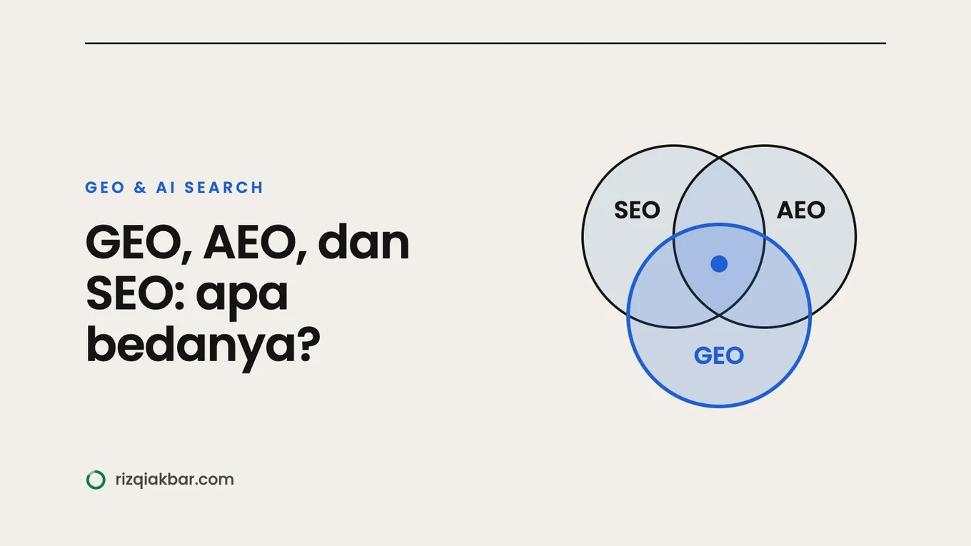 GEO, AEO, dan SEO: Apa Bedanya, dan Apa yang Perlu Dilakukan Bisnis?