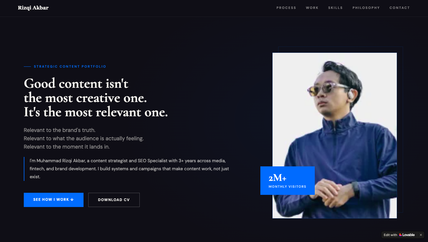 Content Strategist Portfolio